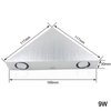 3W 9W Triangulaire Applique Couloir Lampe Applique Forme Triangulaire Intérieur Applique Murale Unique Nuit Lampe pour Hôtel Et Salon Décoration