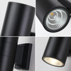 5W 12W COB Up Down double tête Led extérieur Wandlamp Wandlamp cylindre intérieur Balkon Armatuur Waterdicht IP65 lampe de véranda