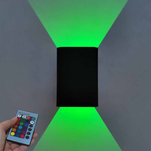 Applique murale à effet de lumière murale LED RGB 5W avec télécommande Wandlamp coloré intérieur