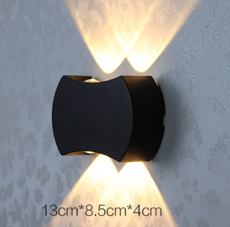 Moderne minimaliste extérieur intérieur hôtel allée couloir porte cour escalier porche LED étanche lune applique murale appliques extérieures