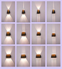 Noir extérieur IP65 étanche mur LED lumière haute lumen aluminium pas cher moderne jardin applique murale vente chaude pas de batterie murale