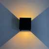 Lampes de mur menées modernes extérieures du blanc noir 20w de place d'Ip65 imperméables pour le jardin