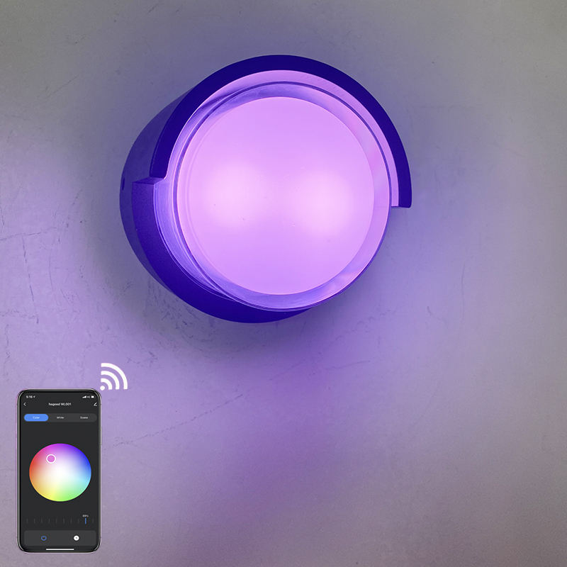 Rond Transparent Shell 9W APP éclairage Acrylique Étanche Applique Murale Pour La Décoration De Jardin Avec Prix Usine Chambre Éclairage