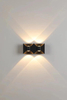 6W arc applique murale LED étanche applique murale prix usine noir et blanc logement jardin ménage lumières décoratives