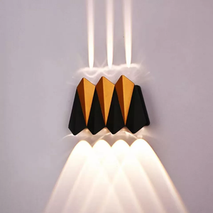 Applique murale de porche moderne applique intérieure en aluminium éclairage intérieur haut et bas applique extérieure étanche jardin mur LED lumière