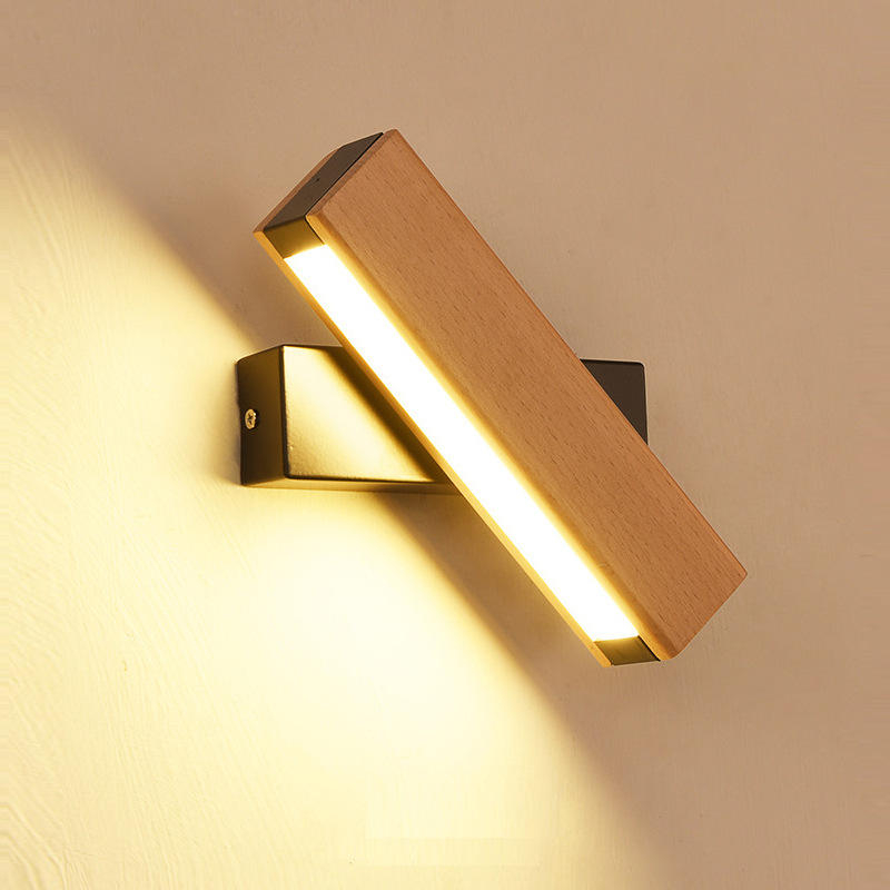 Applique murale d'intérieur marron Applique murale rotative LED lampe d'intérieur 330 degrés applique murale rotative led lumières d'intérieur led lumières d'intérieur