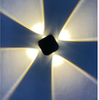 Applique murale extérieure étanche IP65 4W LED Applique murale en aluminium Applique murale de jardin LED