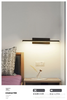 6W moderne mur LED lampes 330 chevet rotatif 12W AC96V-260V applique murale noir lampe allée décoration intérieure éclairage