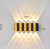 4W 6W 8W 10W mur LED lampe Rectangle or noir lumière haut et bas lumineux corps lampe éclairage Style moderne applique murale