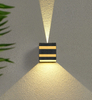 Lampes d'extérieur 10W Led Applique Murale Ip65 Noir Décoratif Porche Jardin Maison Étanche Ampoules Moderne En Aluminium Cuisson