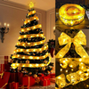LED Ruban Lumières Arbre De Noël Ornements Fée Guirlande Lumineuse DIY Dentelle Arc pour Navidad Maison Nouvel An Décoration De Noël Lampe