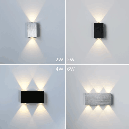 Cube COB LED éclairage intérieur applique murale moderne éclairage à la maison décoration applique en aluminium lampe 6W 85-265V pour couloir de bain