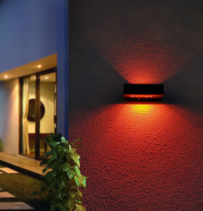 Lumière solaire étanche lumière LED lampe de lumière du soleil extérieure pour jardin rue paysage balcon décor solaire applique extérieure