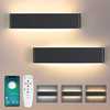 Lampe led intelligente haut et bas lumière 2.4G longue applique murale avec contrôleur applique murale intérieure applique murale LED trois températures de couleur