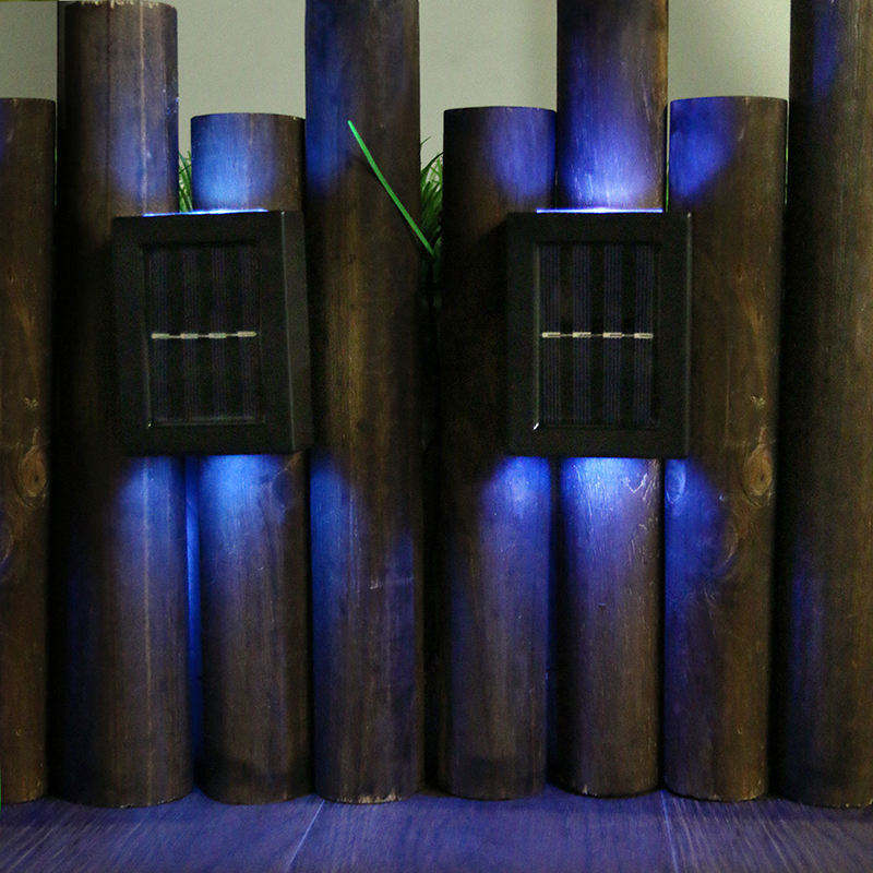 Vente chaude extérieure intelligente jardin décoratif suspendu lumière étanche haut et bas Led lumineux applique murale solaire