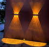 Lampe LED Solaire Applique Murale Extérieure Porche Jardin Étanche Applique Murale Haut Et Bas Lumineux