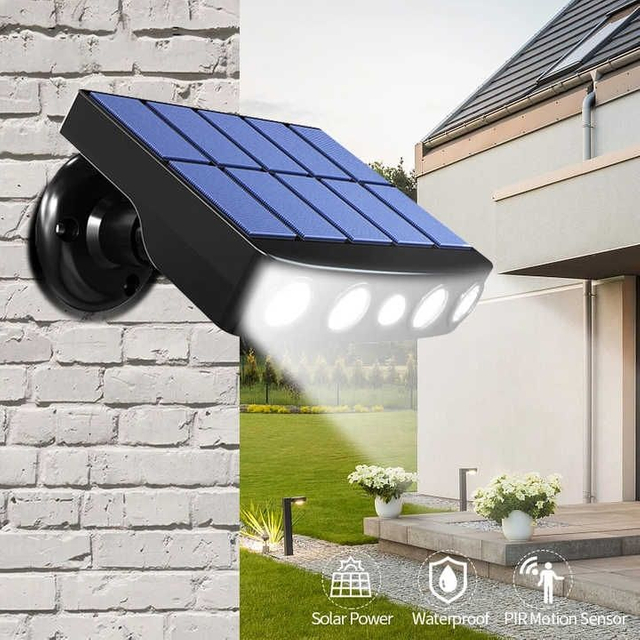 Nouveau Type Inductif Surveillance Solaire Applique Extérieure Étanche Villa Cour Lampe Extérieure Jardin Clôture Escalier Marche Lampe