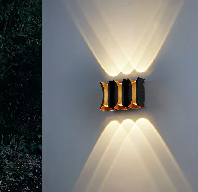 Nouveau étanche mur LED lampe extérieur intérieur balcon en aluminium porche jardin applique Villa applique murale Luminaire