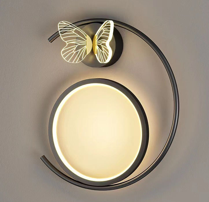 12W papillon LED pendentif appliques murales lampe de chevet support mural nordique éclairage intérieur lampe de chevet lampes suspendues moderne salon décoration