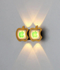 Nouveau Style or pomme personnalité applique murale Simple Led salon fond rond applique hôtel Hall couloir éclairage