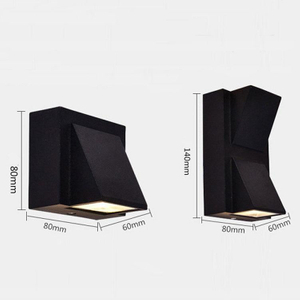 Éclairage extérieur étanche applique murale moderne en aluminium haut et bas Led applique murale extérieur jardin cour porche lumière