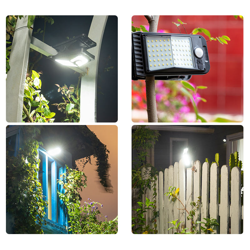 Haute Qualité Étanche Ip65 Double Face Led Mur Lampe Moderne Extérieur Solaire Mur Lumières haut et bas mur jardin lampe solaire