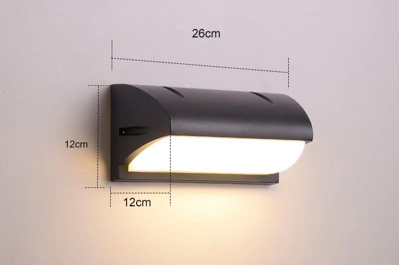 12W LED applique murale extérieure étanche led applique murale allée simple escalier cour lumière balcon applique murale super lumineuse