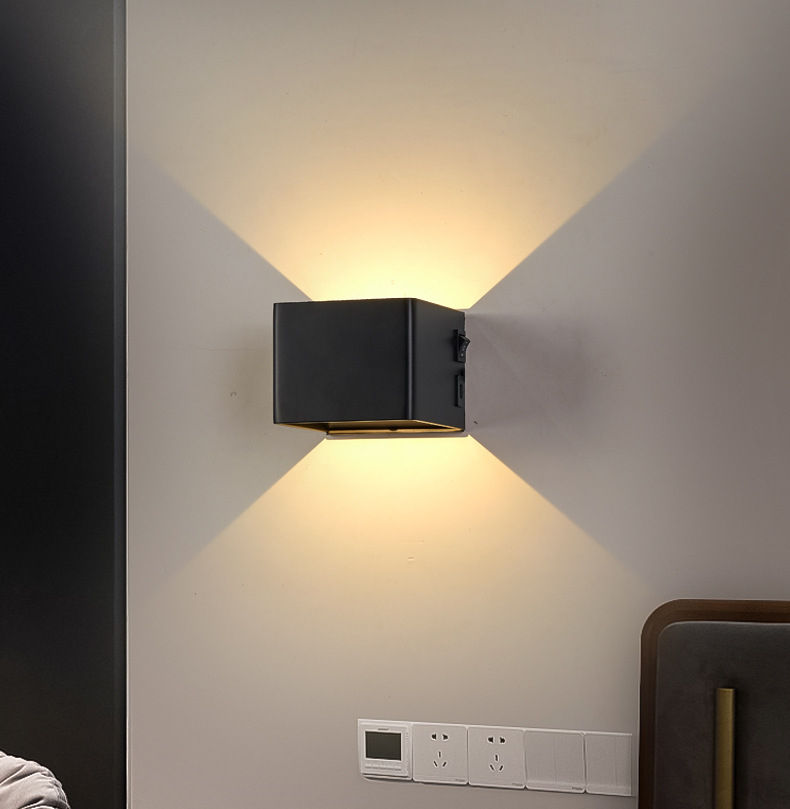 USB rechargeable appliques murales maison intérieur capteur de mouvement éclairage chambre lampe de chevet couloir escalier décor lumières applique murale