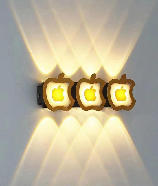 2W 4W 8W extérieur étanche applique Villa intérieur 85-265V jardin mur extérieur cour pomme motif lampe lampe décorative
