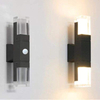 LED Double-tête Applique Carré Extérieur Escaliers Allée Étanche Acrylique Creative Extérieur Mur Lumière Cour Balcon Applique