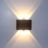 Nordique noir blanc coquille éclairage IP65 étanche en aluminium pour extérieur intérieur maison escaliers chevet chambre décor mur LED lampe