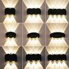 Moderne mur LED lumière haut et bas éclairage Cube applique lampe luminaire montage intérieur extérieur maison chambre chambre hôtel éclairage décoration