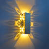 Nouveauté 6W double papillon aluminium led applique murale pour appliques murales intérieures beauté chambre fleur fond veilleuse