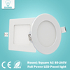 Downlight de panneau Led ultra mince réel plein watt 3W 4W 6W 9W 12W 15W 18W 24W rond/carré LED plafonnier encastré