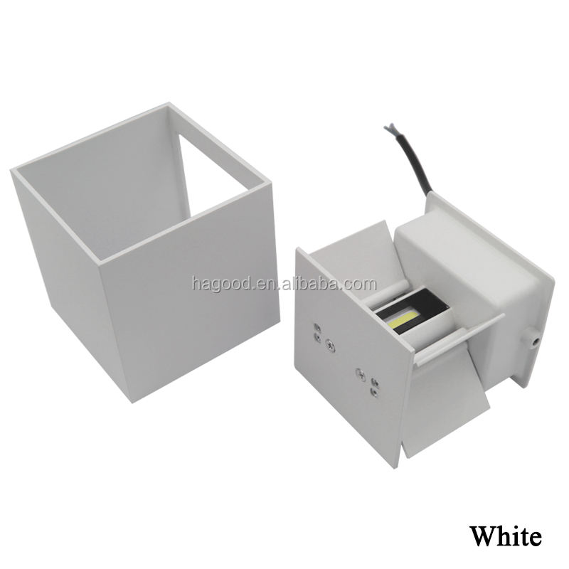 Moderne mur LED lumière haut et bas éclairage Cube applique lampe luminaire montage extérieur maison chambre chambre hôtel éclairage décoration