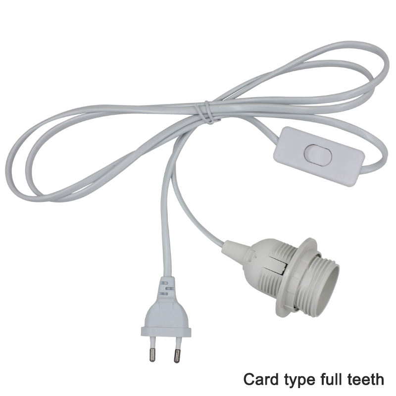 1.8M longueur de ligne E27 douille de lampe à LED 250V 4A 303 convertisseur d'adaptateur de support de lampe marche/arrêt pour support de douille de Suspension de lumière LED