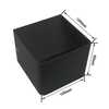 Applique murale en céramique noire 3W Cube Led de haut en bas pour décoration intérieure avec éclairage moderne de lampe de mur de prix d'usine