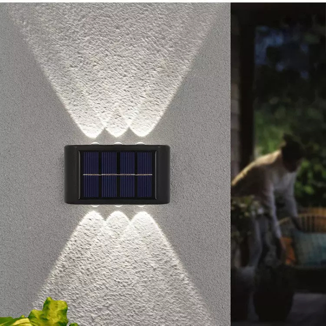 Réverbère Led lumière solaire extérieure étanche balcon lumières solaires pour cour rue paysage jardin décor lampe extérieure