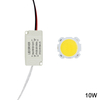 1 set 3W 5W 7W 10W 12W 15W 20W 25W 30W COB panneau de puce led pour lampe de projecteur led + pilote d'alimentation LED coque en plastique