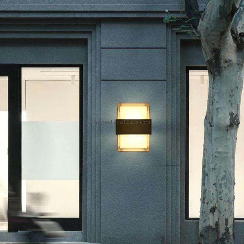 Fabriqué en usine 10W haut et bas applique murale pour cour jardin éclairage intérieur décor extérieur étanche LED Wandlamp