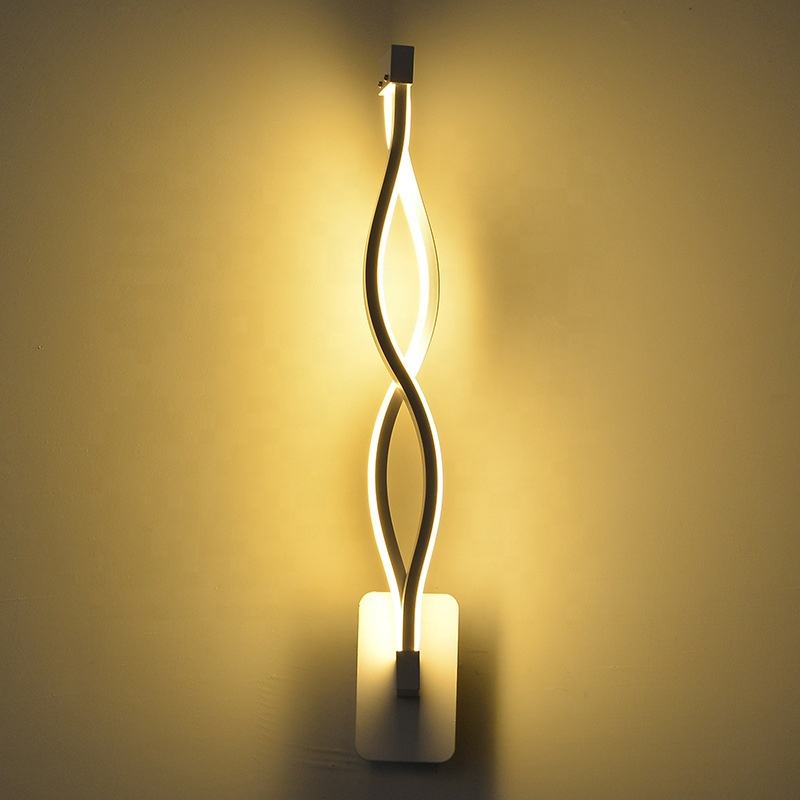 21W LED Wandspot Smart 2.4G Gradation en continu Trois couleurs Salles d'intérieur Applique murale en aluminium avec prix de gros