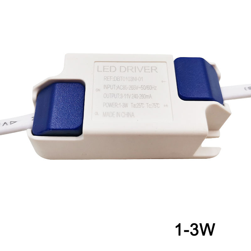 1-36W Safe Plastic Shell LED Driver Transformateur de lumière Courant constant 300mA Adaptateur d'alimentation pour lampe à LED / Puce