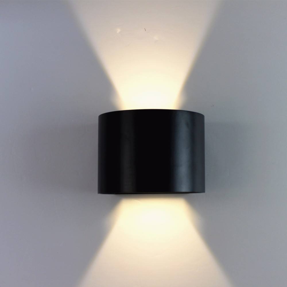 Conception de demi-cercle étanche led applique murale 6W éclairage extérieur avec luminaires à prix direct usine appliques lampe applique