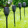 Lumières solaires Led extérieures scintillantes danse flamme torche éclairage solaire lampe étanche pour la décoration de jardin paysage pelouse chemin