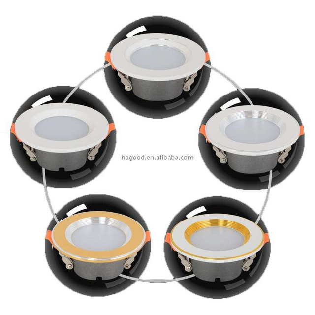3W 5W 7W 9W 12W 15W Forme Ronde Lampe Encastré LED Downlight Plafond lumière spot Avec Pilote Pour L'intérieur Utilisant La Lampe