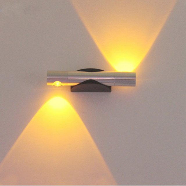 Moderne 6W LED Intérieur Applique En Aluminium Applique Éclairage À La Maison Chambre Salon Allée Décorer Applique Murale AC85-265V Rotation