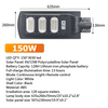 50-300W lampadaire solaire lampe solaire intérieure lampes à énergie solaire lampe à énergie solaire lamparas solaire intégré tout en un lampadaire solaire