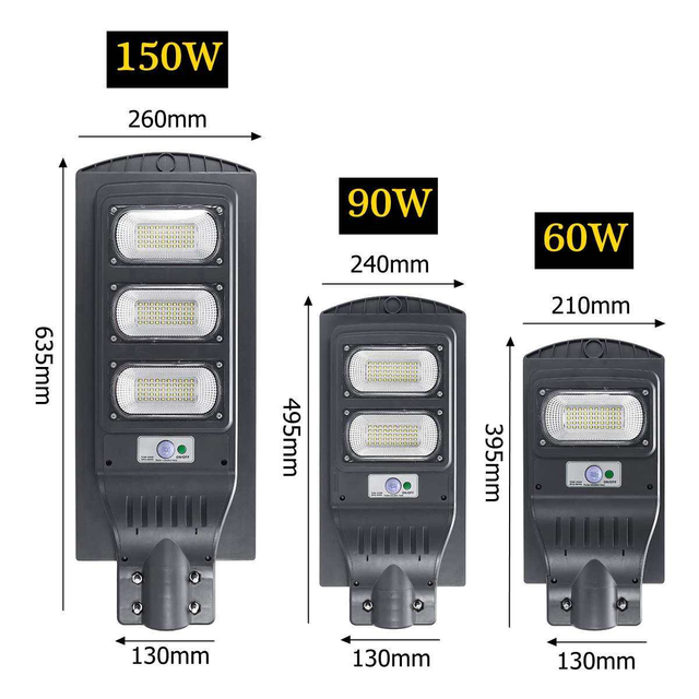 50-300W lampadaire solaire lampe solaire intérieure lampes à énergie solaire lampe à énergie solaire lamparas solaire intégré tout en un lampadaire solaire