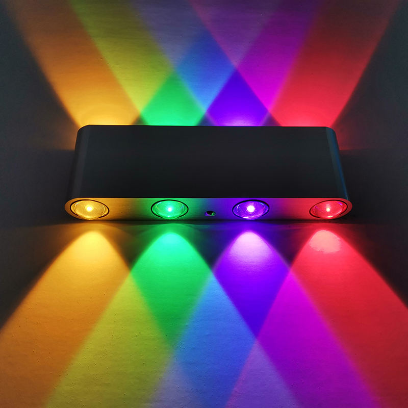 Hagood haut et bas applique murale 8W mur LED pour chambre intérieure bureau hôtel bricolage couleur marchandises étanche applique murale