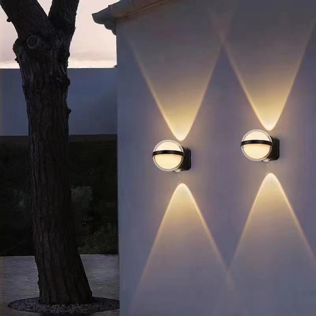 Applique murale en acrylique lumières led murales décoratives applique murale led lumières décoratives murales led forme de boule lumières de boule de lampe de mur transparente